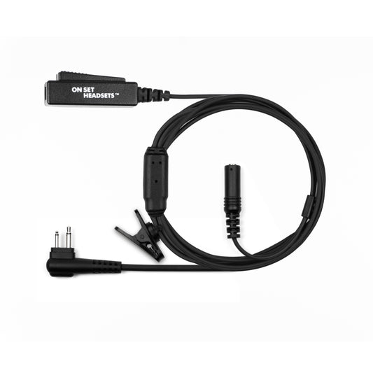 On Set Headsets™️FilmPro Y Motorola M1 2-Pin Compatible Connector (Black)