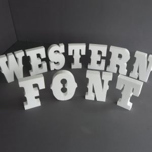 Economy Foam Letters 1" thick, unpainted for signs & concrete casting (ebay)