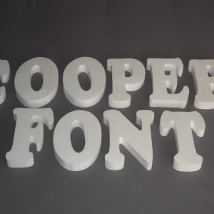 Economy Foam Letters 1" thick, unpainted for signs & concrete casting (ebay)
