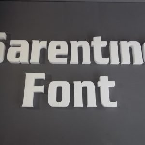 Economy Foam Letters 1" thick, unpainted for signs & concrete casting (ebay)