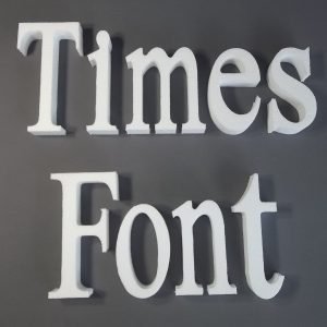 Economy Foam Letters 1" thick, unpainted for signs & concrete casting (ebay)