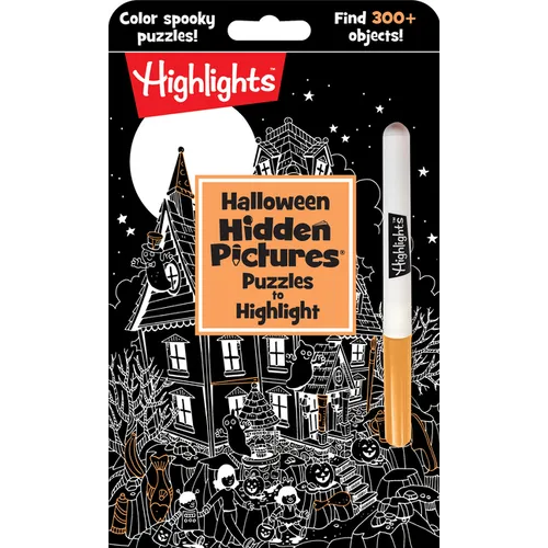 Halloween Hidden Pictures Puzzles to Highlight: Halloween Kids Book with Over 300 Hidden Objects to Seek and Find in Spooky White-On-Black Puzzles wit
