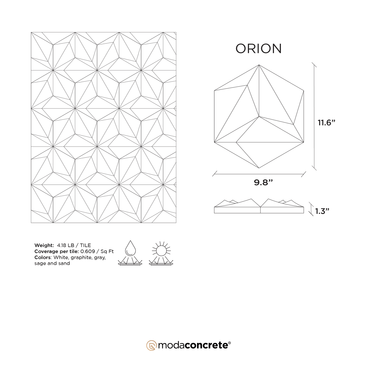 ORION Concrete Wall Tile