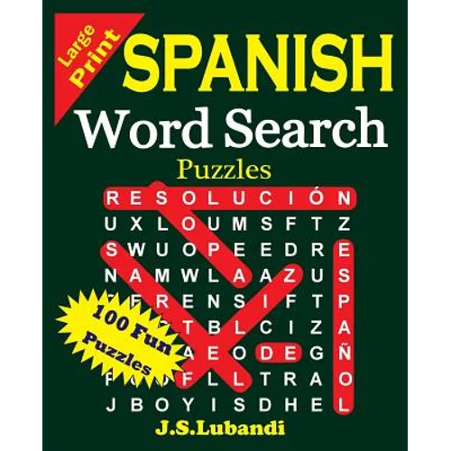 Large Print Spanish Word Search Puzzles