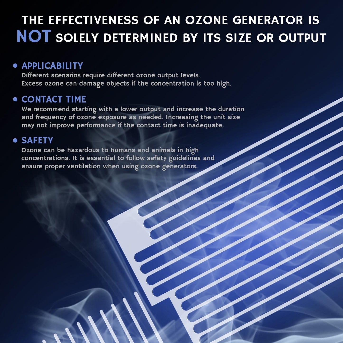 MA5000 Ozone Generator, Replaceable or Built-in Ozone Plate Option