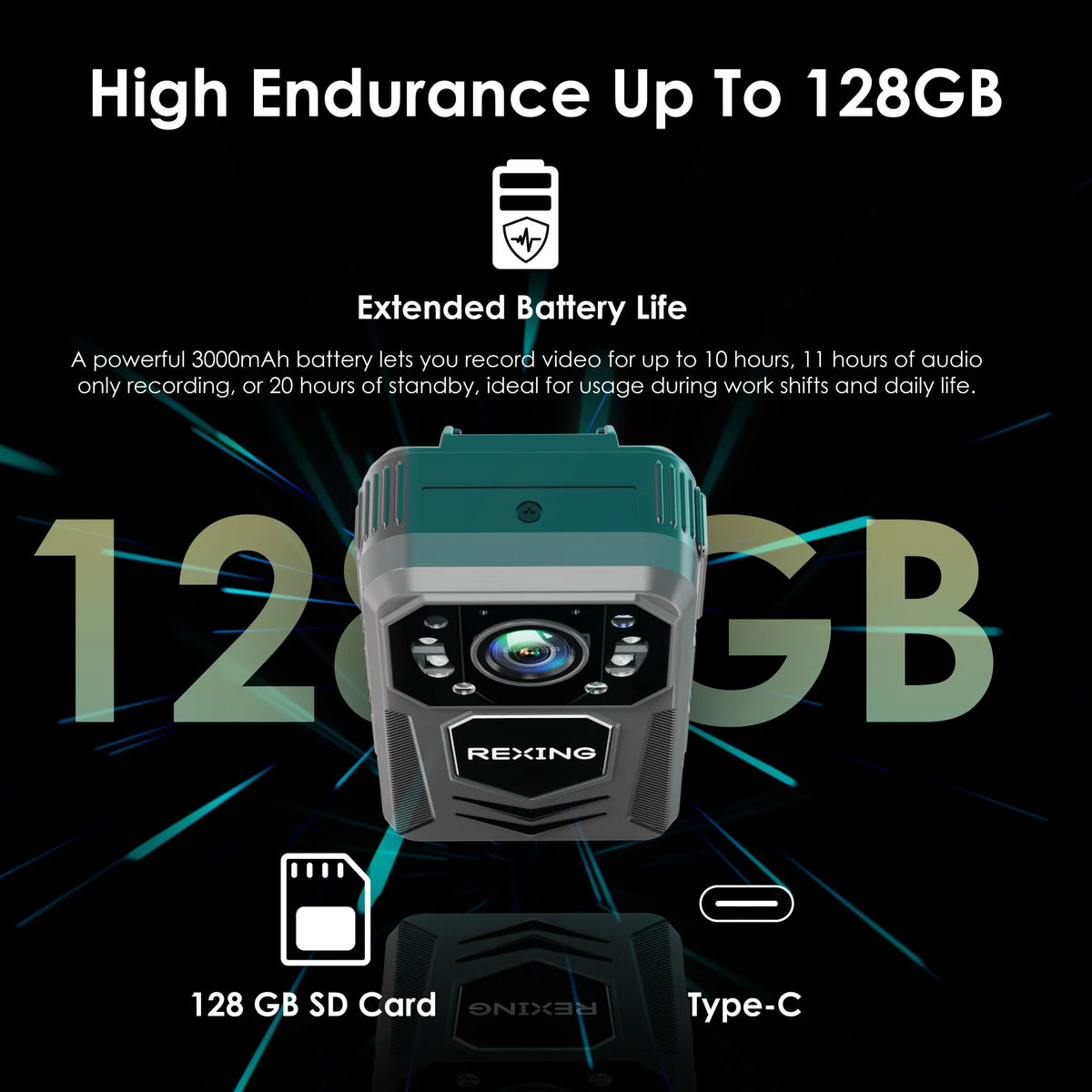 Rexing P3 Mini FHD Body Camera 1080p - 🆕 New Arrivals, All Products, Products from Rexing, 📷 Cameras + Optics - Little Red General Store