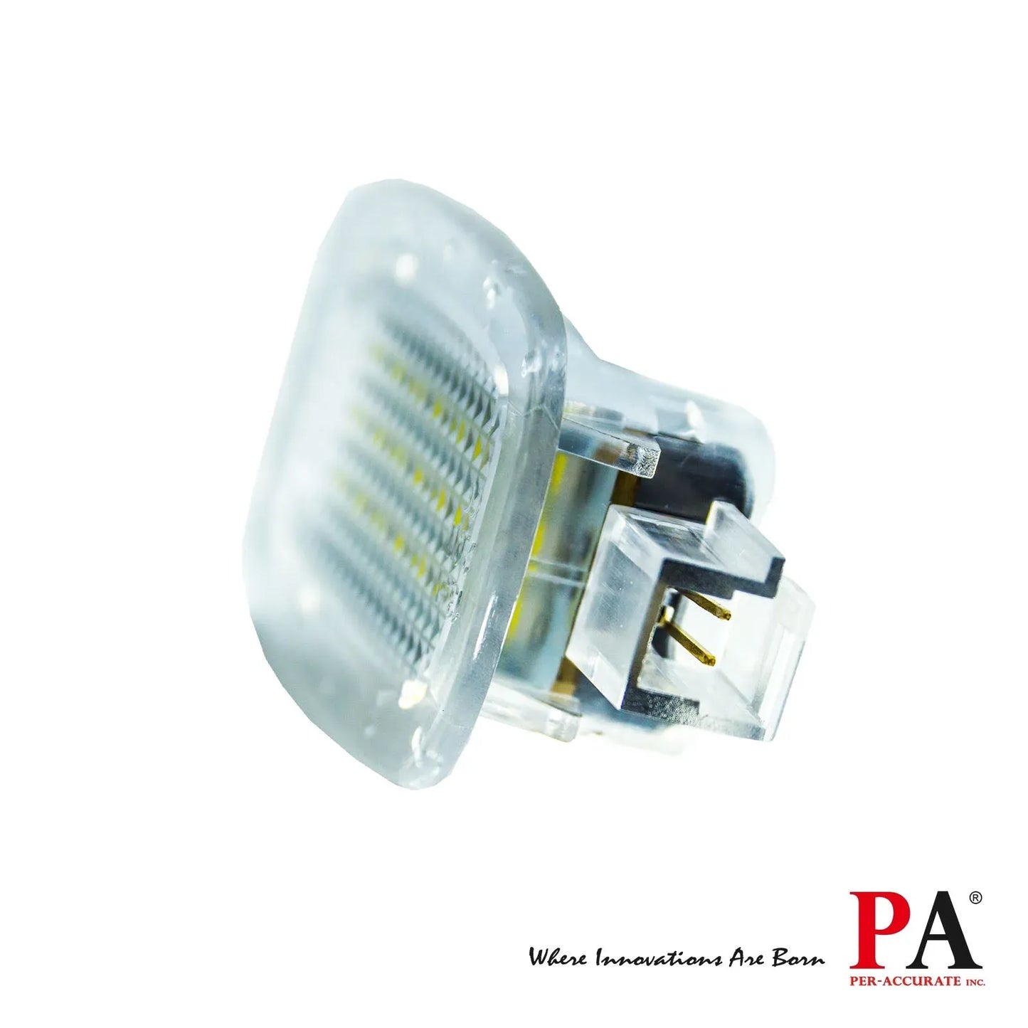 PA 2x18SMD LED Plate Light for BENZ Side Door Courtesy Footwell Vanity Mirror Trunk Glovebox Lamp(Pack of 2)