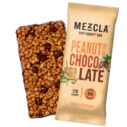 Mezcla Peanut Butter Chocolate Bars - 12 bars x 1.4 oz case