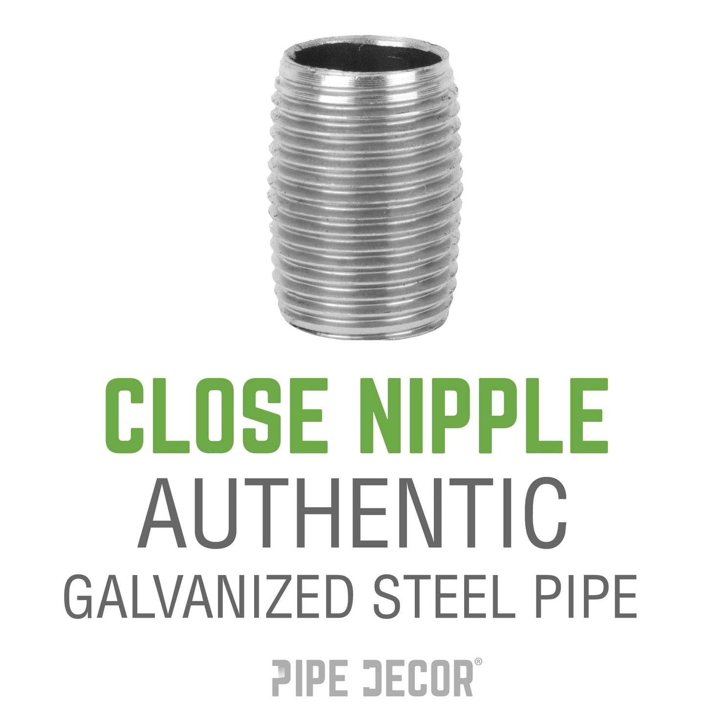 1 1/4 in. x Close Galvanized Steel Nipple
