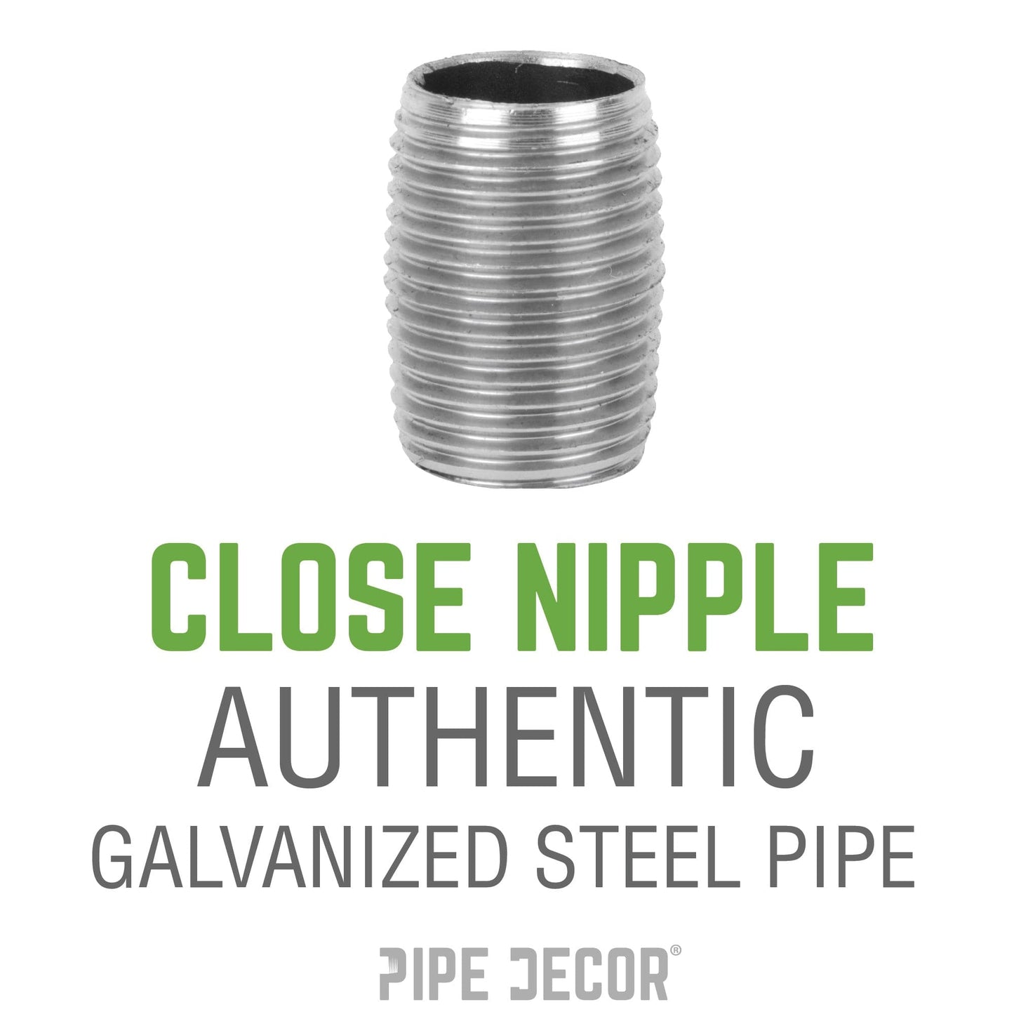 1 in. x Close Galvanized Steel Nipple
