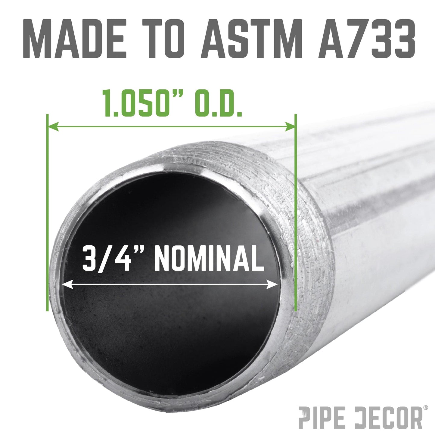 3/4 in. x 4 in. Galvanized Steel Nipple