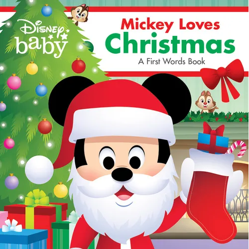 Disney Baby: Mickey Loves Christmas: A First Words Book