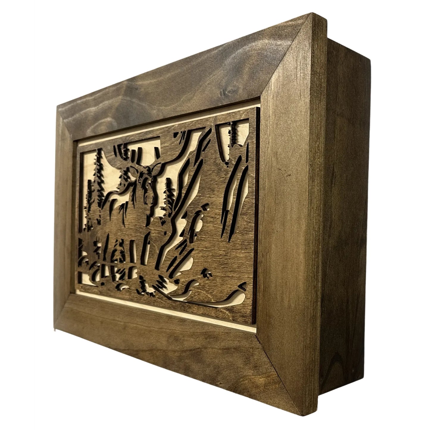 Concealed Moose Wall-Mounted Gun Cabinet – Secure Hidden Storage for Firearms