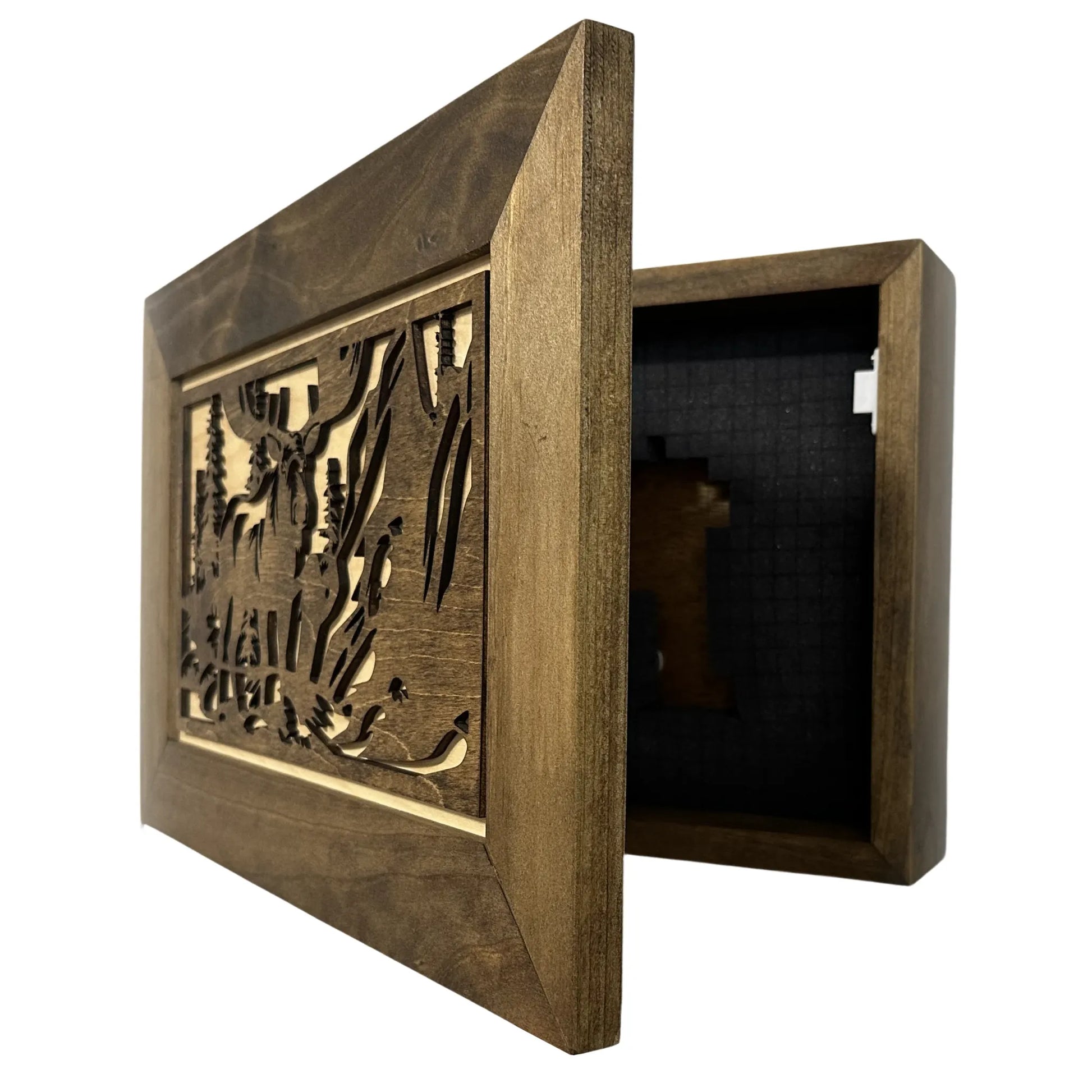 Concealed Moose Wall-Mounted Gun Cabinet – Secure Hidden Storage for Firearms