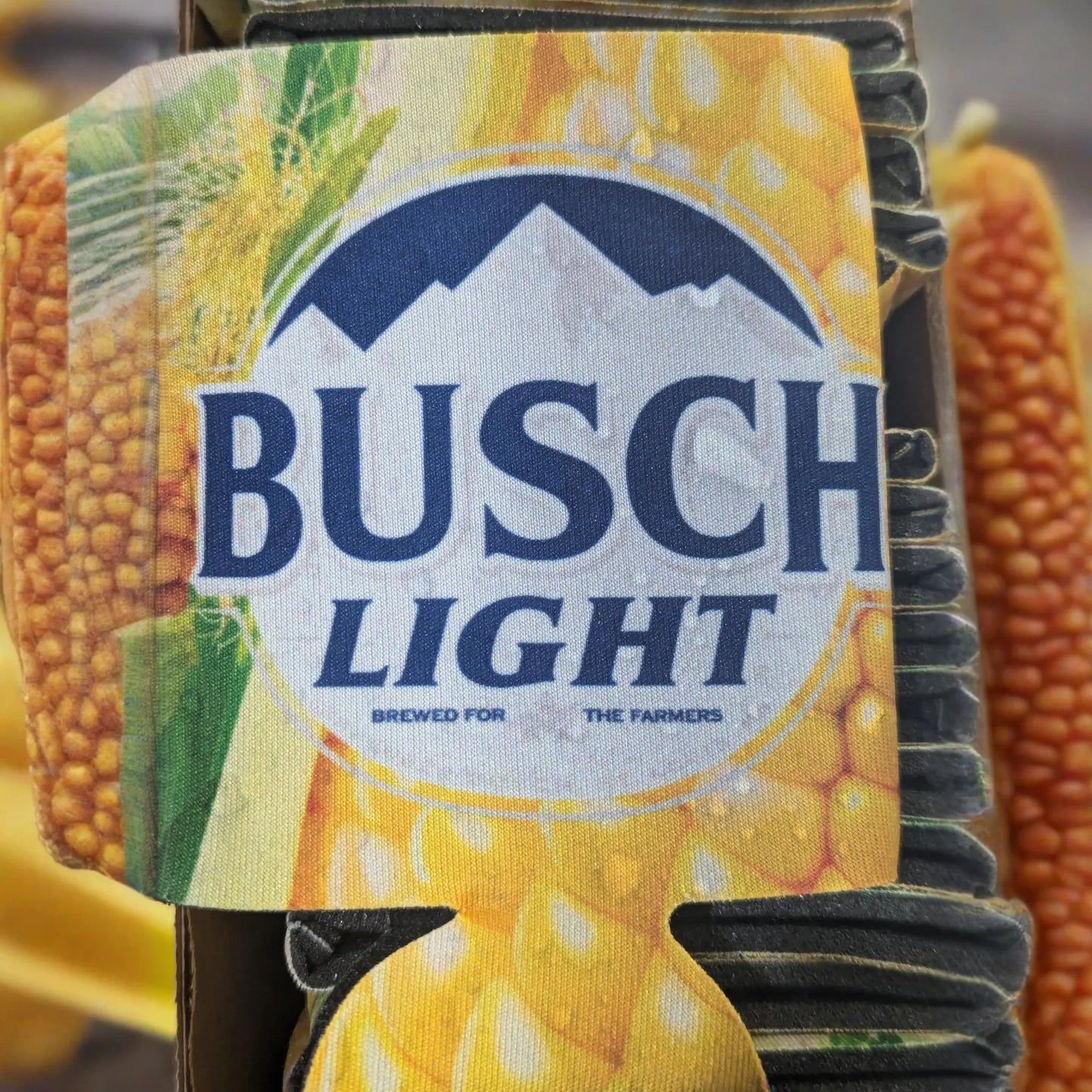 Busch Light Corn Cooler Fits 12 oz Aluminum Can Coozie Corn Cob