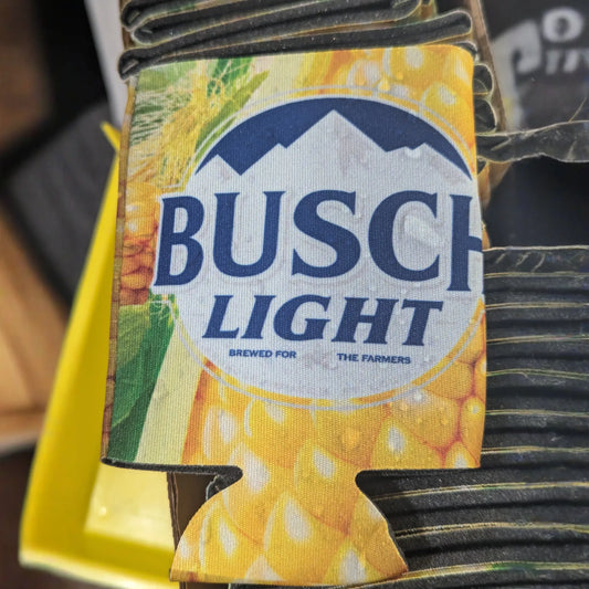 Busch Light Corn Cooler Fits 12 oz Aluminum Can Coozie Corn Cob