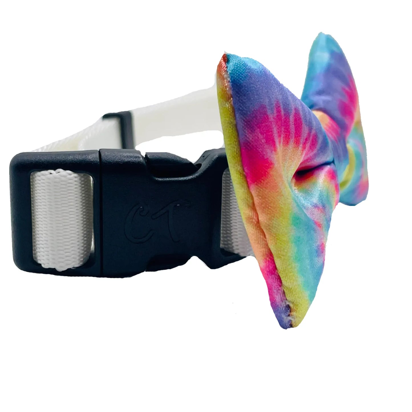 Pastel Tie Dye Dog Bow Tie