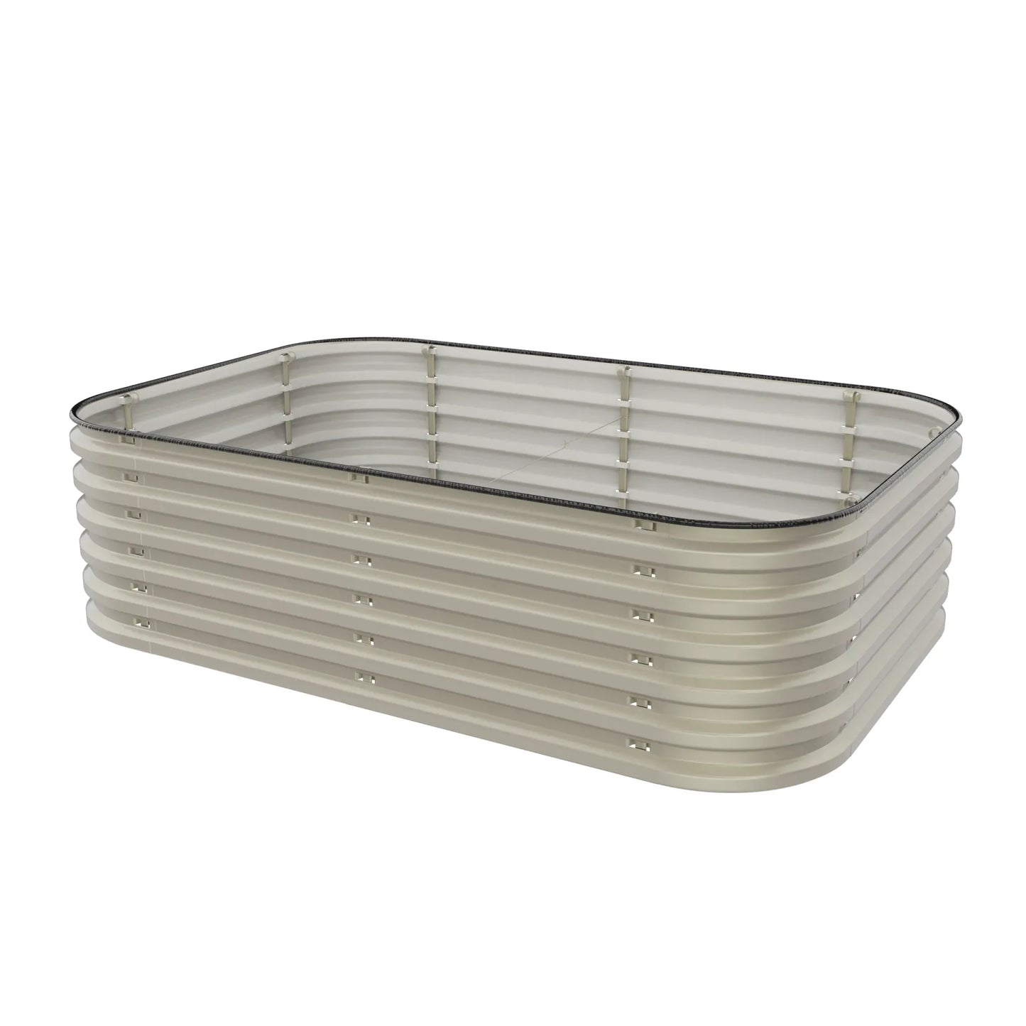 17" Tall 6 In 1 "No Tools Needed" Metal Raised Garden Bed Kit