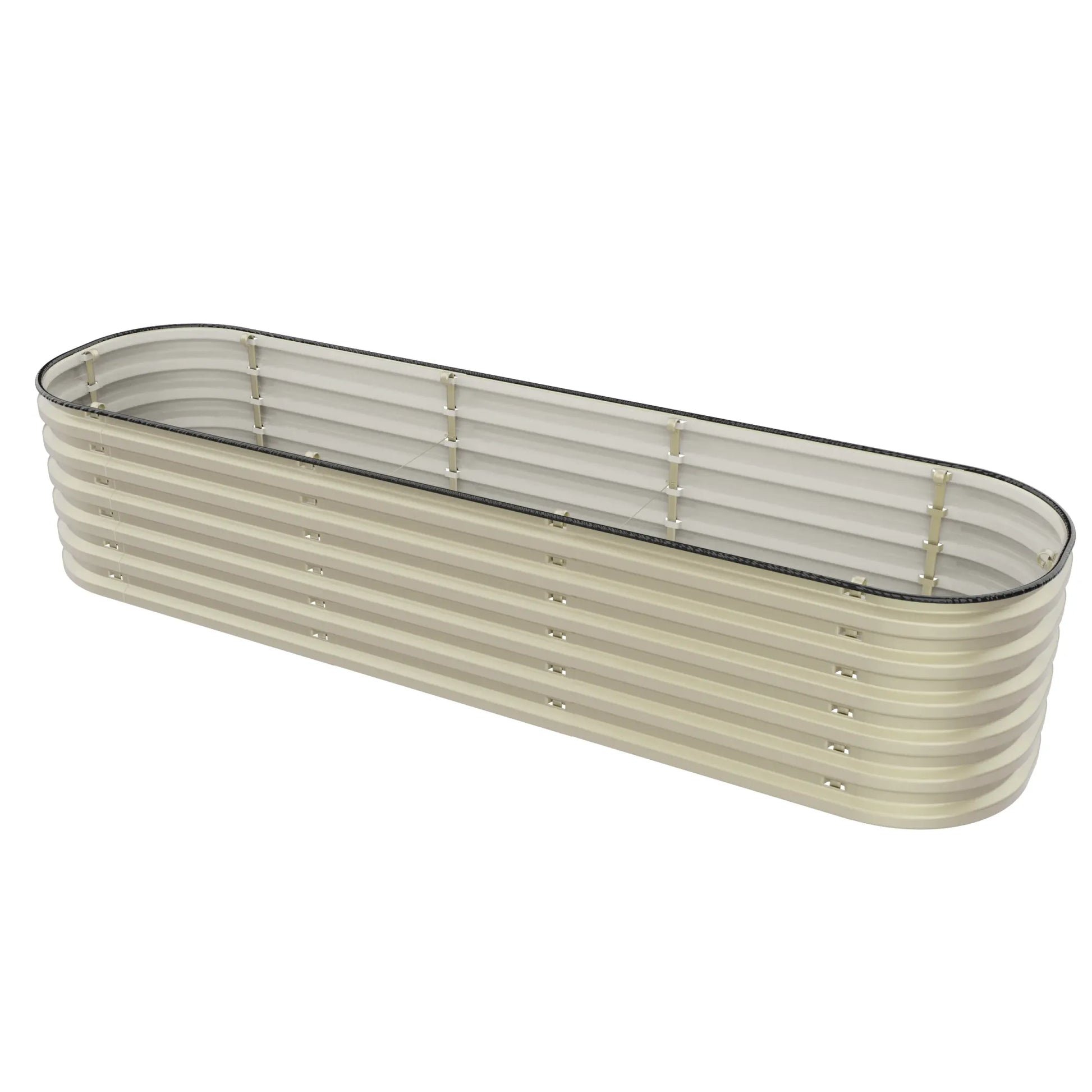 17" Tall 6 In 1 "No Tools Needed" Metal Raised Garden Bed Kit