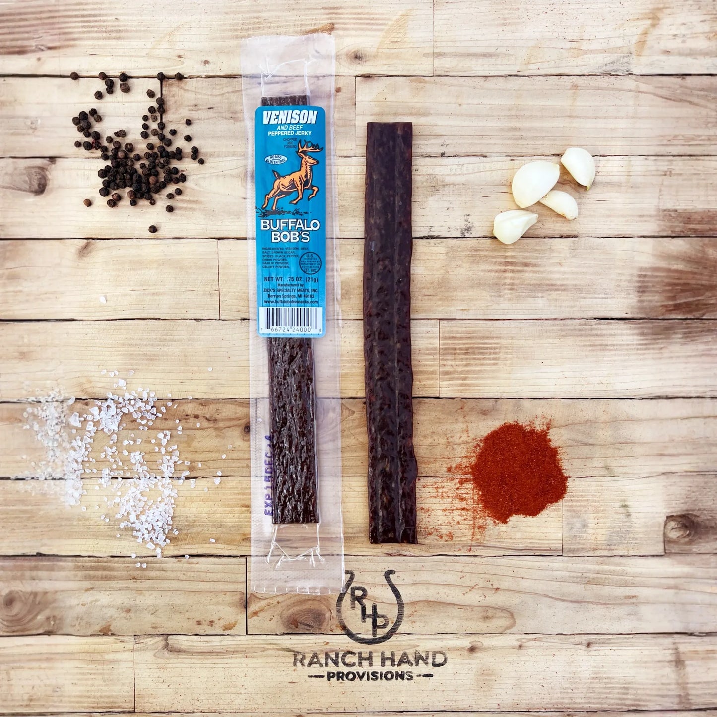 Venison Jerky (Peppered)