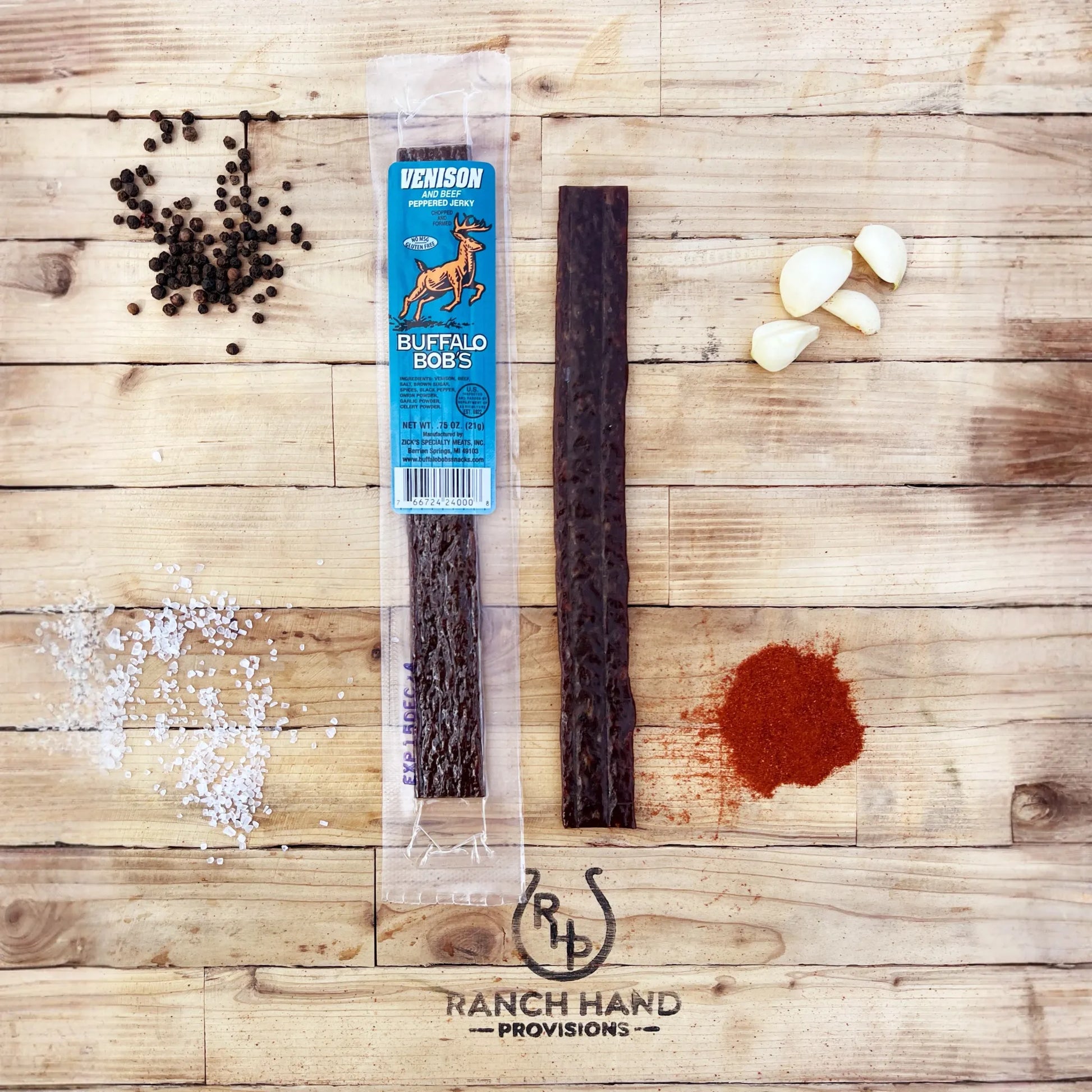 Venison Jerky (Peppered)