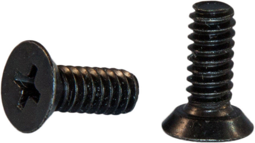 6-32 x 5/16 Phillips Flat 82 Undercut Machine Screw Black Zinc Plated (10,000)