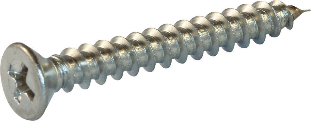 10 x 1 3/4 Phillips Flat Sheet Metal Screw 18-8 (A2) Stainless Steel
