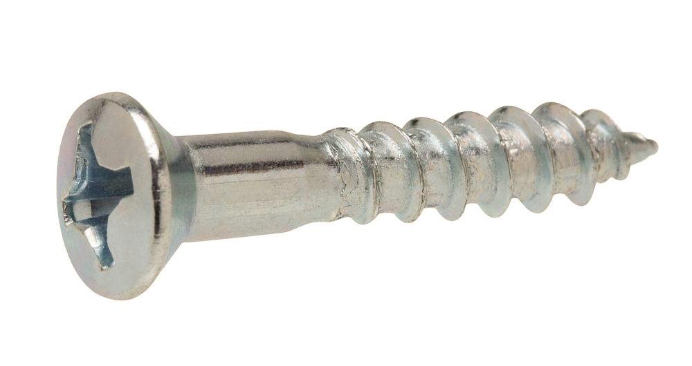 6 x 1 Phillips Oval Head Wood Screw Zinc Plated