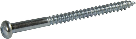 10 x 3 1/2 Phillips Round Head Wood Screw Zinc Plated