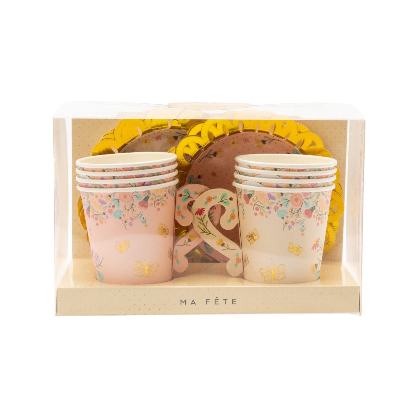 Tea Party Cups & Saucers Set