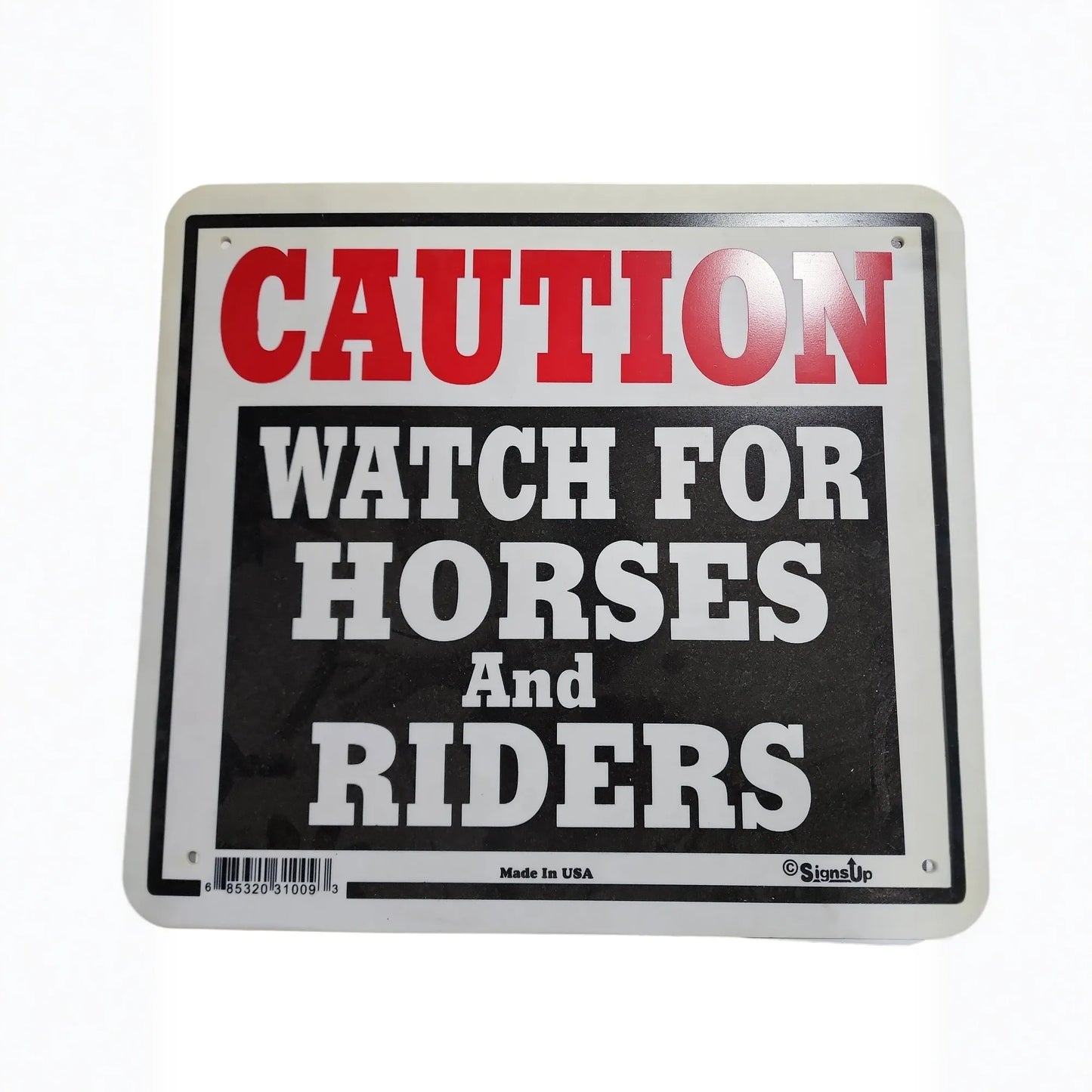 SIGN, CAUTION HORSES & RIDERS