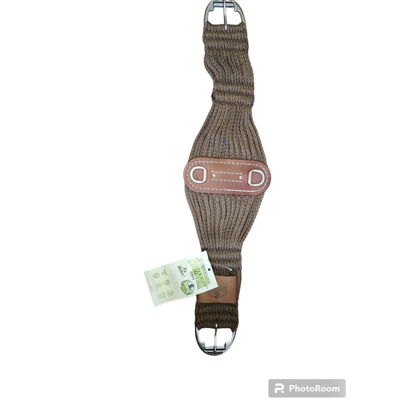 Bamboo Pro-Roller Roper Cinch - Brown - 32"
