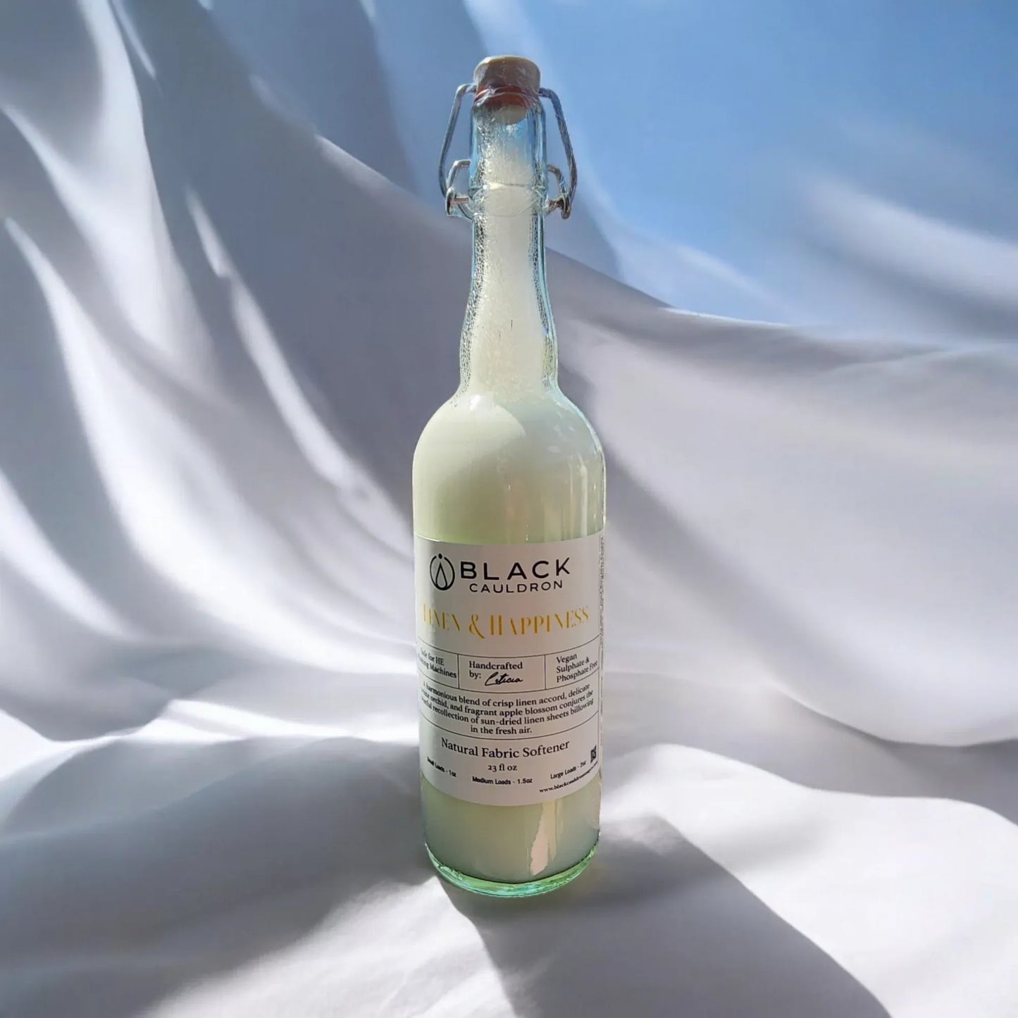 Linen & Happiness Fabric Softener Conditioner | Fresh and Soft Laundry 33oz