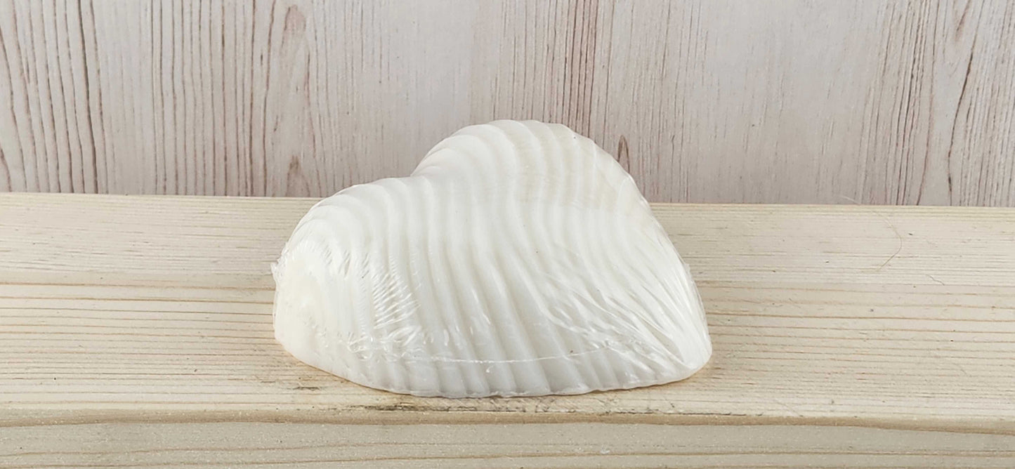 Pink Champagne Textured Heart Soap - with and without color glitter