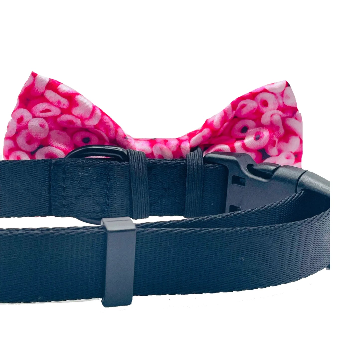 Pink Cheerios Dog Bow Tie