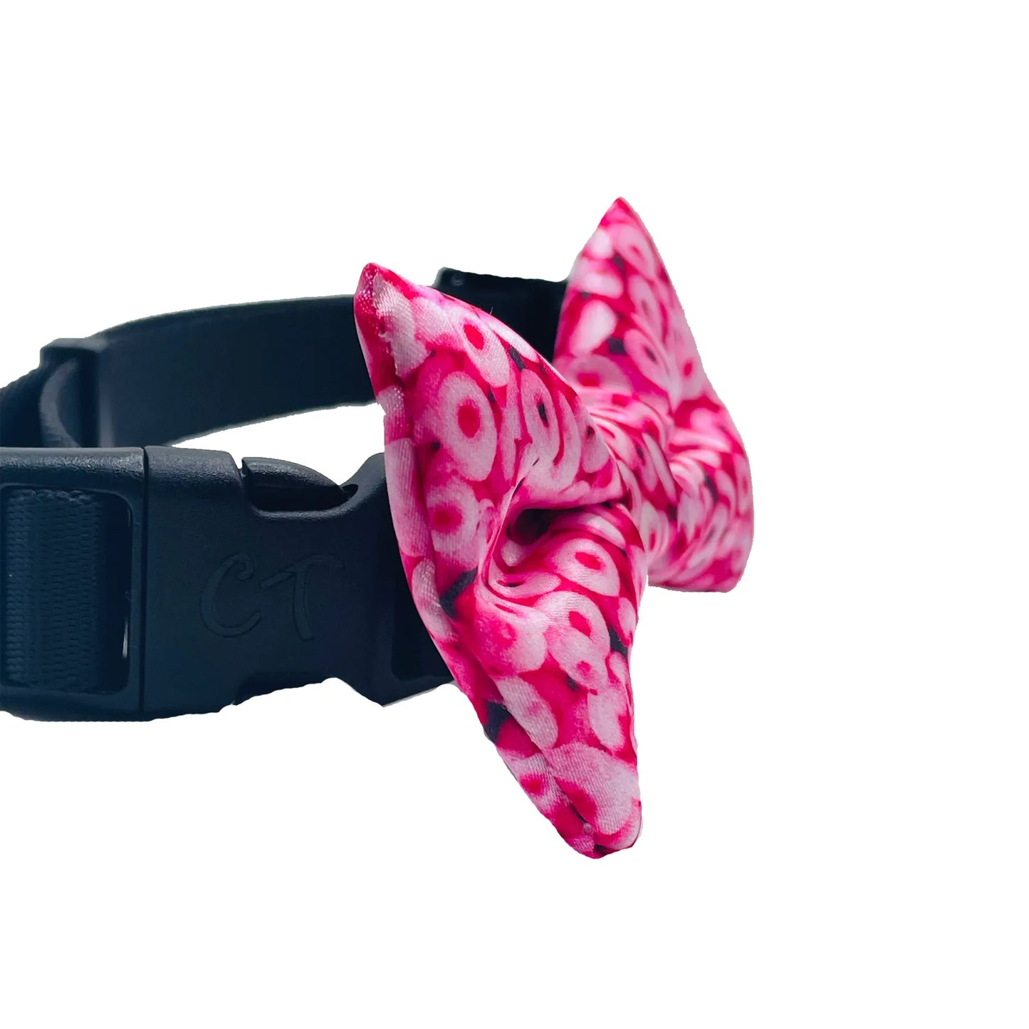 Pink Cheerios Dog Bow Tie