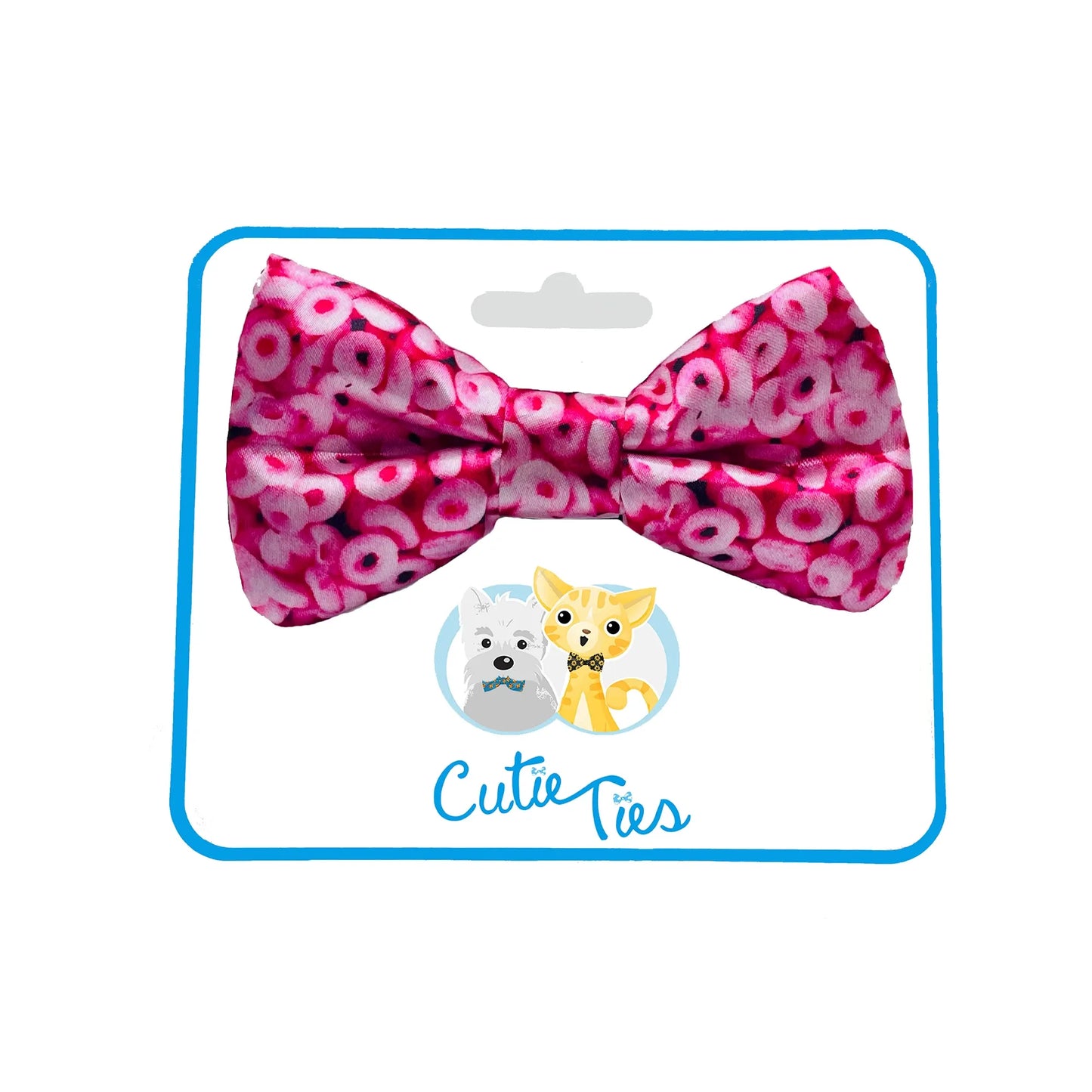 Pink Cheerios Dog Bow Tie