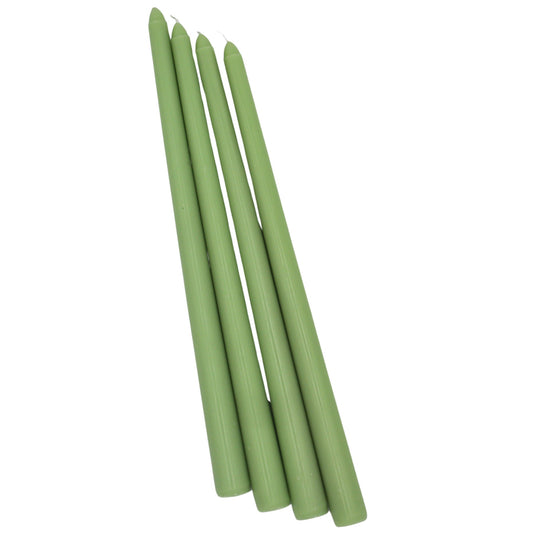 Extra Tall Pistachio Cream Taper Candle, 1 Case of 25 Candles (4 in each pack)