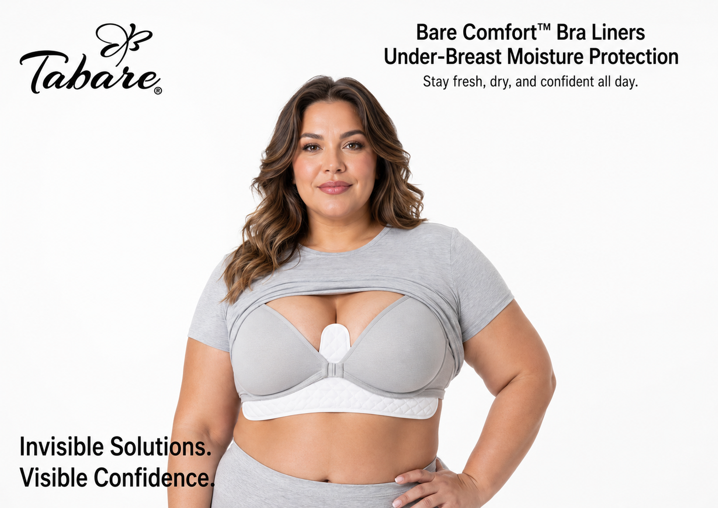 Bare Comfort™ Bra Liner for Under Breast Moisture Protection