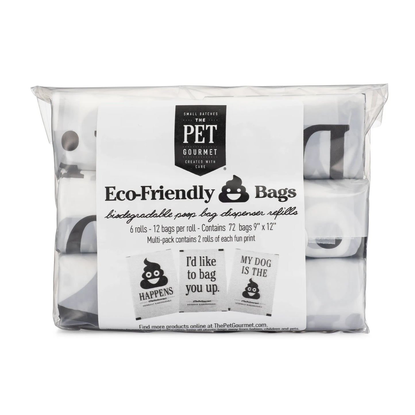 Eco-Friendly Poop Bags - 6 Refill Rolls