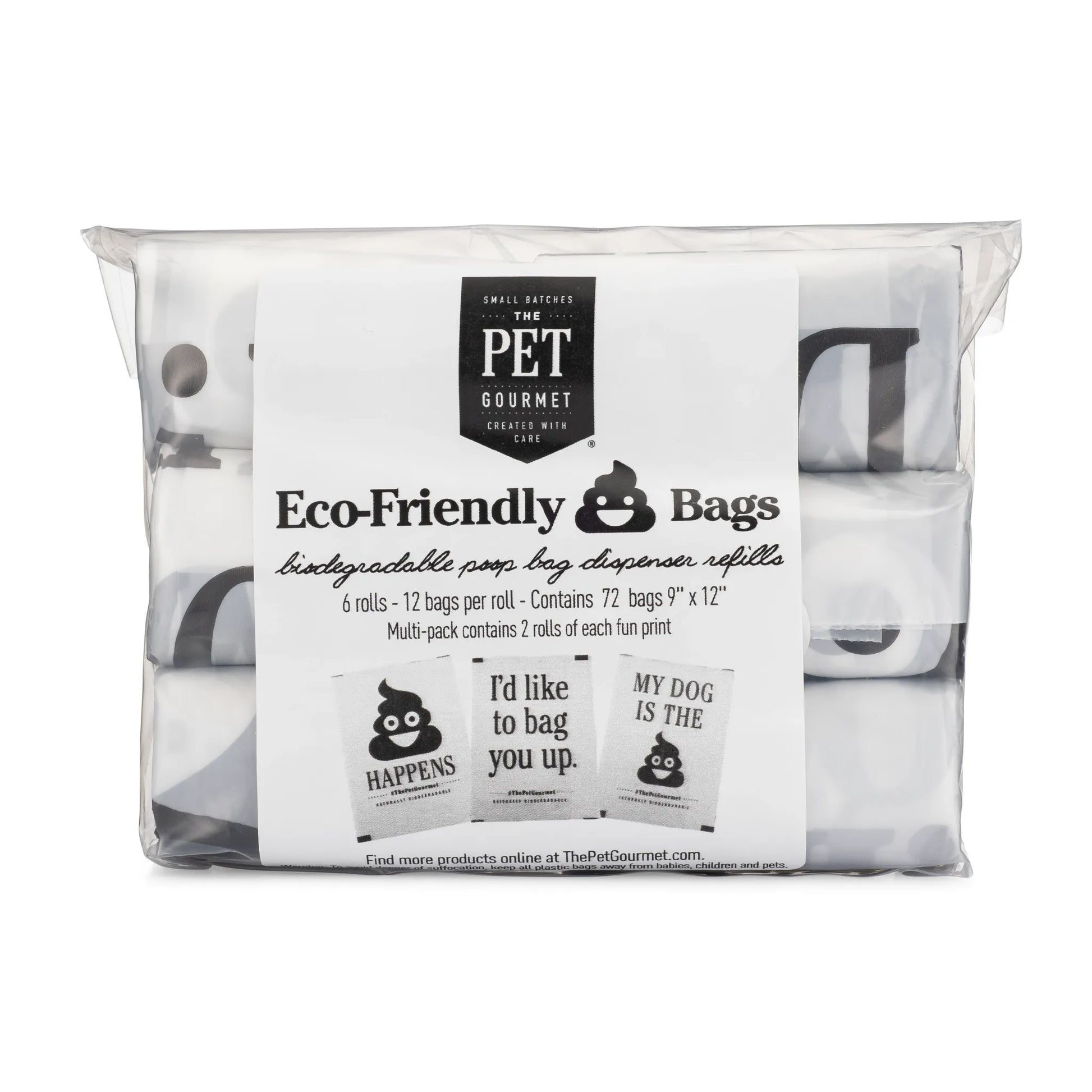 Eco-Friendly Poop Bags - 6 Refill Rolls