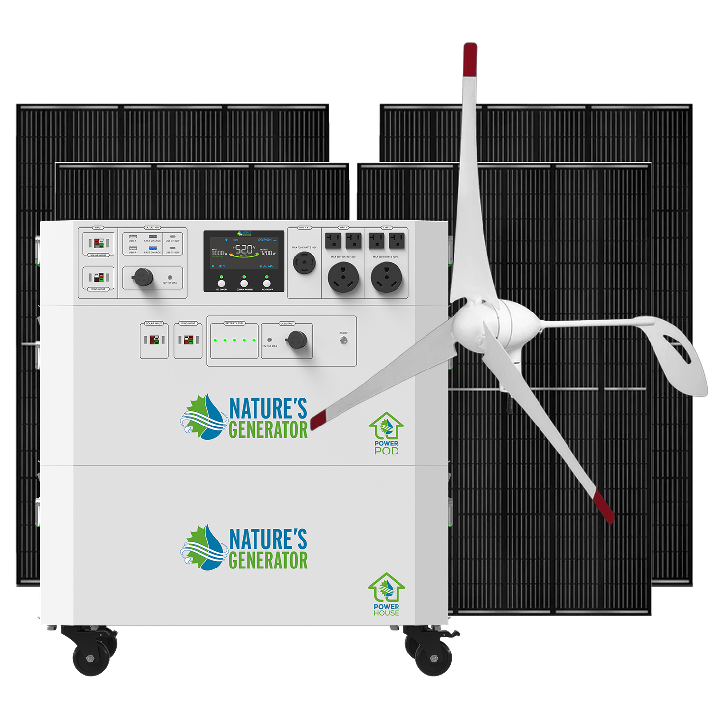 Powerhouse V2 Solar and Wind Generator