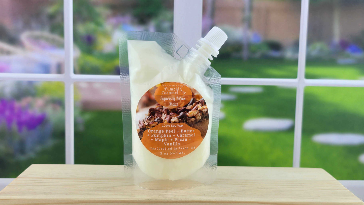 Pumpkin Caramel Pie Soy Wax Melts (Clamshells & Squeezable Wax)