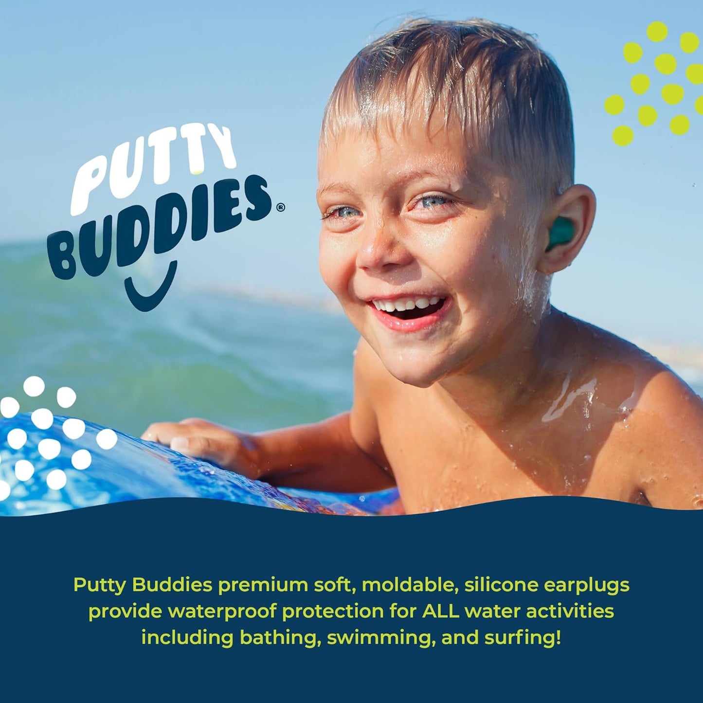 Putty Buddies Floating Earplugs 3-Pair Pack - 1 Set