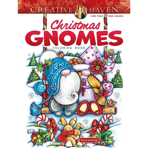 Creative Haven Christmas Gnomes Coloring Book