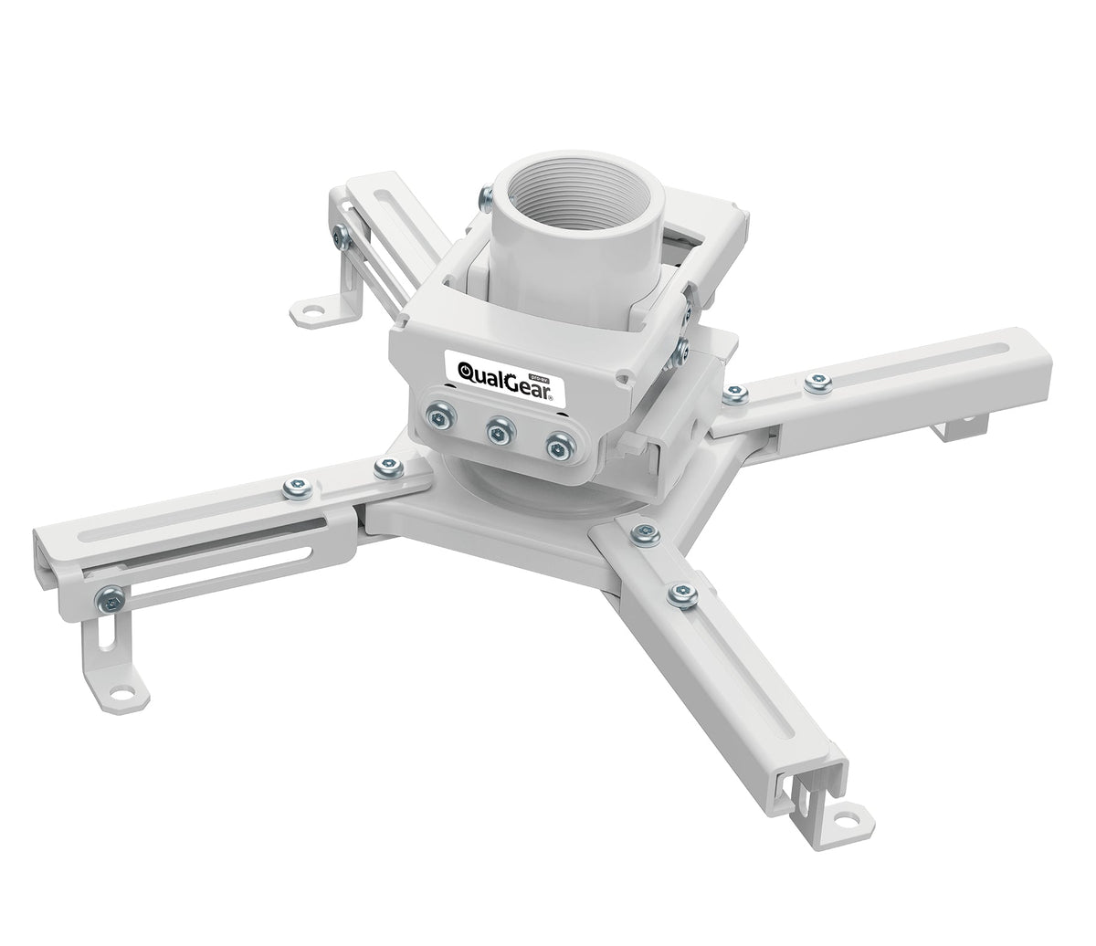 QualGear Pro-AV Projector Bracket, White, QG-PRO-PM-50-W