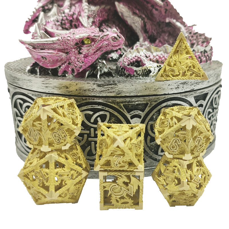 (Base Brass) Deadly Dragon Dice: Shards of Oblivion Hollow Metal