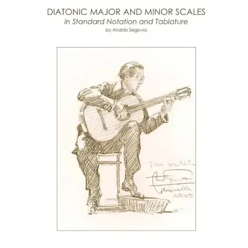 Diatonic Major and Minor Scales in Standard Notation and Tablature