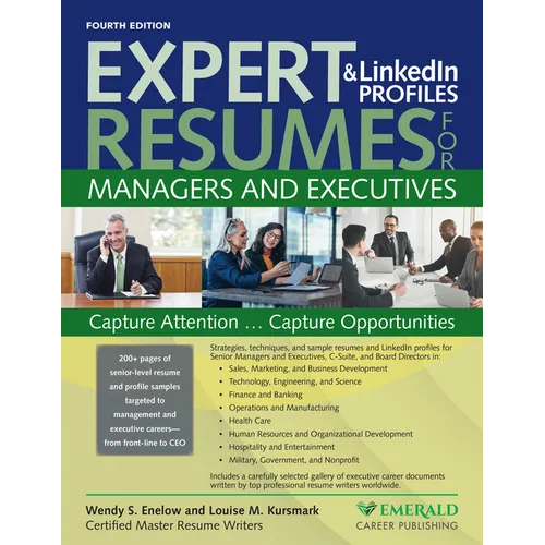 Expert Resumes and Linkedin Profiles for Managers & Executives