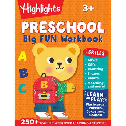 Preschool Big Fun Workbook: 256-Page Preschool Learning Workbook, Practice Math, Writing, Shapes and More with Puzzles and Activities for Preschoolers